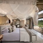 La elegante suite de Lion Sands.