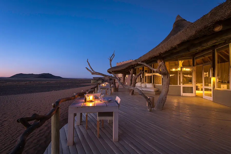 Lounge area with evening exceptional views.
