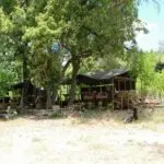 El campamento goza de una ubicación tranquila en plena naturaleza.
