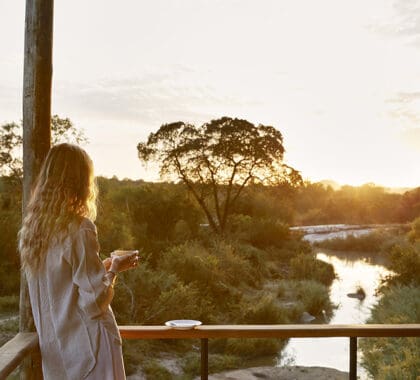 Golden hour view from the lodge 