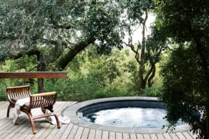 Piscina de inmersión en el Londolozi Varty Camp.