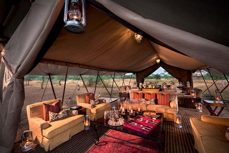 Lounge tent.