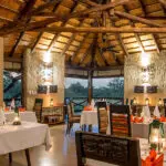 Dine in style in the dining area or out under the African night sky, enjoying some amazing South African wine.
