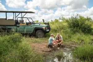 Children can head out with a ranger to learn about the little details in the bush. 
