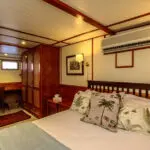 The cabins are spacious and luxuriously fitted with all the amenities you'd expect in a hotel.

