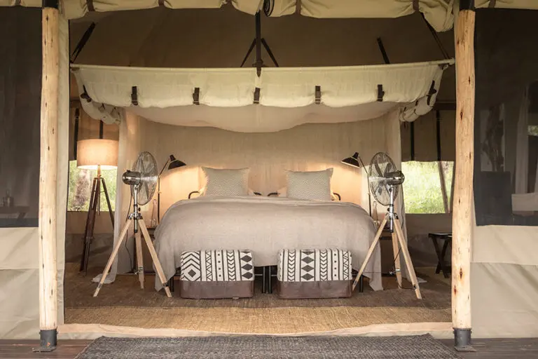 Tented suite.