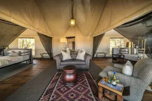 The spacious family room. 