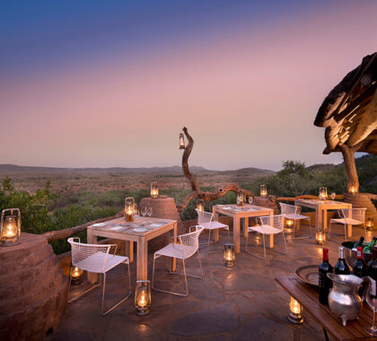 Magnificent views over Madikwe Game Reserve. 