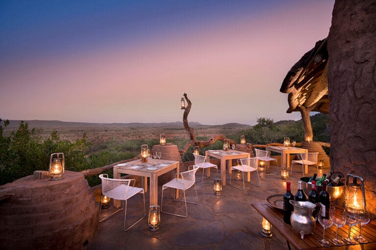 Magnificent views over Madikwe Game Reserve. 