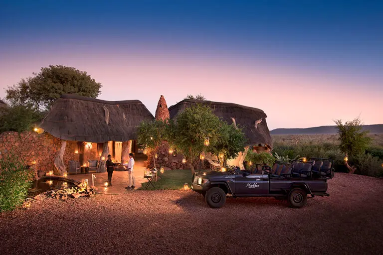Madikwe Safari Lodge entrance.