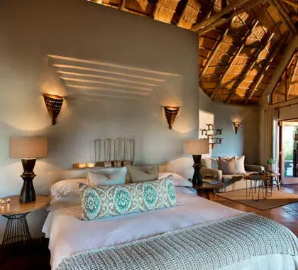 Suite en el Madikwe Safari Lodge.