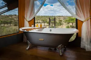 Stylish bathrooms with stunning views. 