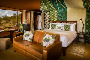 A beautifully designed bedroom. 