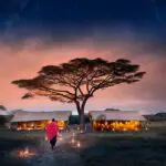 Exterior de Serengeti Under Canvas.