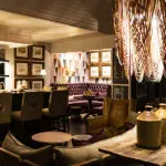 Well-stocked bar ready to serve