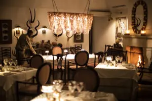 Elegant indoor dining room