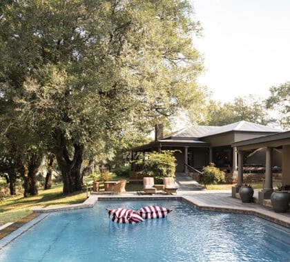 The inviting lodge swimming pool