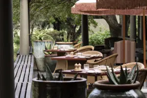 Outdoor dining for fine weather days