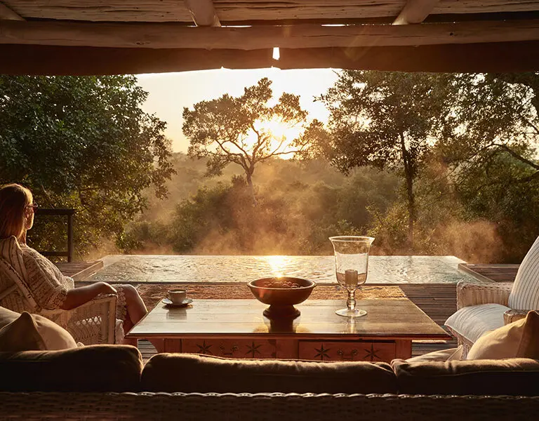 Golden hour views from the Royal Suite.