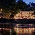 Evening view of the lodge.