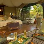 Enjoy the peaceful nature with a glass of wine on your private deck