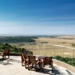 Mara Serena offers balloon safaris but you don't even have to leave your seat for bird's-eye views.
