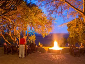 Make your way to a welcoming fire & swop safari stories with fellow guests as the night sky darkens.