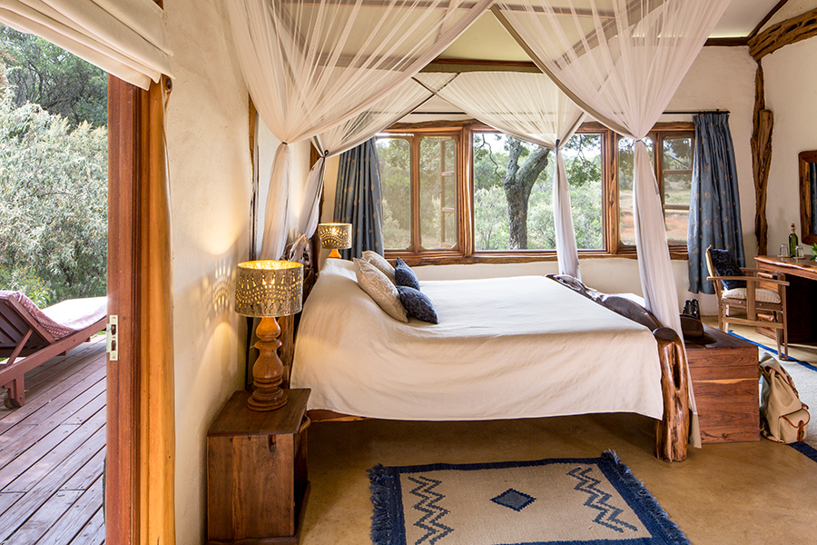 Bedrooms at Mara Bush House are spacious and inviting.