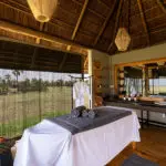 Indulge in a massage at the lodge's wellness tent. 