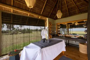 Indulge in a massage at the lodge's wellness tent. 