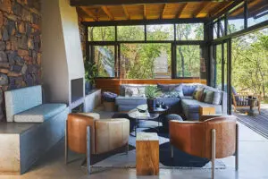 Stylish lodge interiors. 