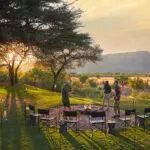 The safari lawn - the spot for fireside drinks, dinner under the stars, lunch alfresco and relaxing, enjoying the view.