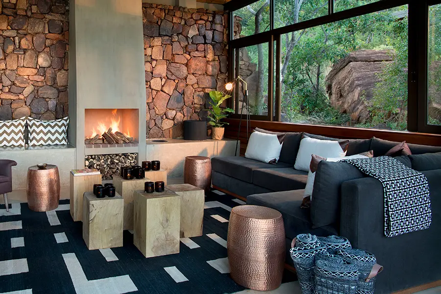 Stylish lodge interiors. 