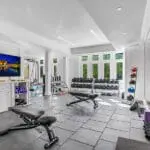 Keep up with your fitness regime at the in-house gym.