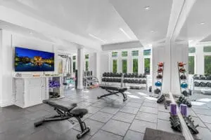 Keep up with your fitness regime at the in-house gym.
