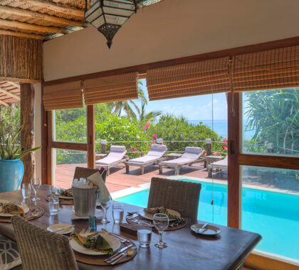 Matemwe Beach House is perfect for families or groups. 