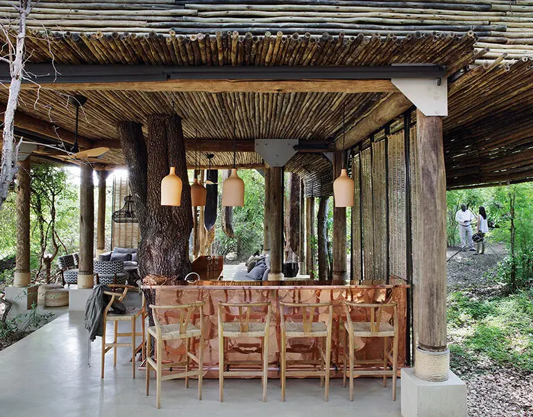 The Copper Bar at Matetsi is stocked for your poolside cocktails, sundowners, dinner wine pairings and fireside aperitifs. 