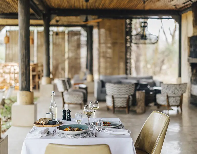Enjoy fine dining at Matetsi Victoria Falls. 
