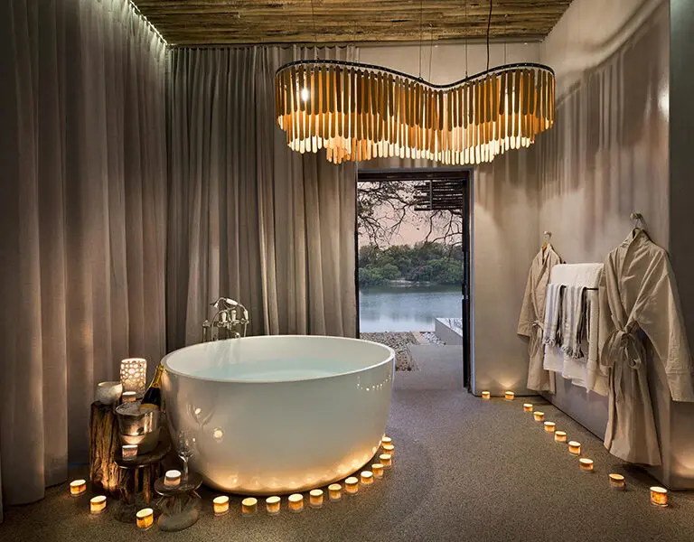 End the day with a luxurious soak.