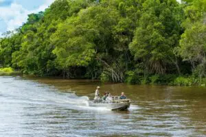 Boat excursions offered at Mboko Camp.