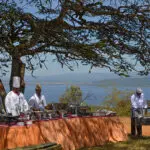 After your morning safari activity, you can order eggs as you like them for your alfresco brunch.