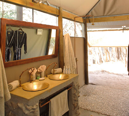 Your tented suite's en suite bathroom.  