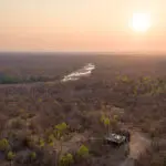 Aerial view of the starbed, a beautiful experience. 