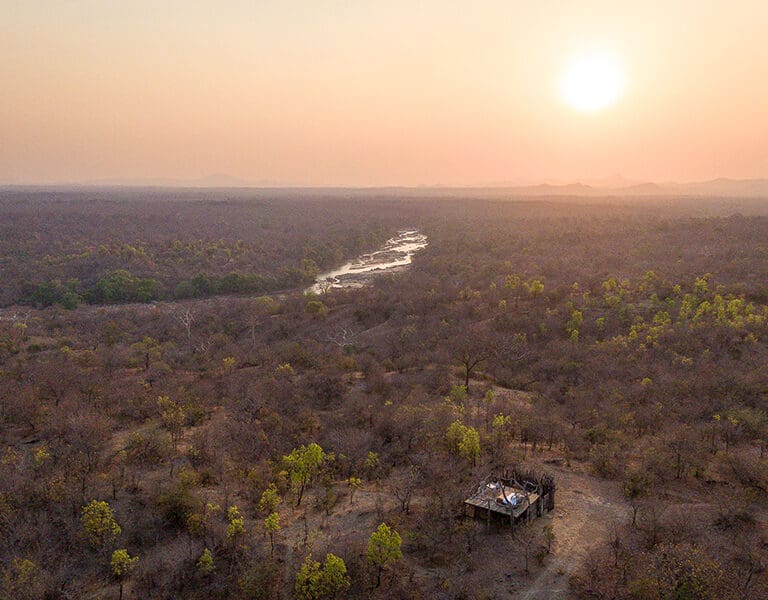 Aerial view of the starbed, a beautiful experience. 