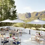 Terraza del restaurante Country Kitchen del hotel Mont Rochelle.