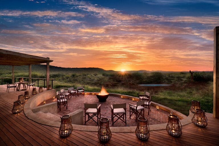 El precioso mirador al atardecer | Morukuru Farm House