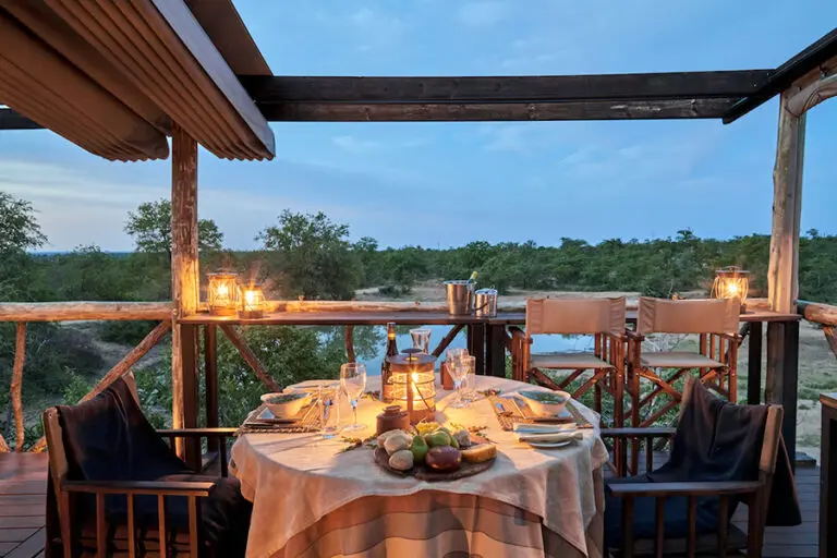 Dine under the stars.