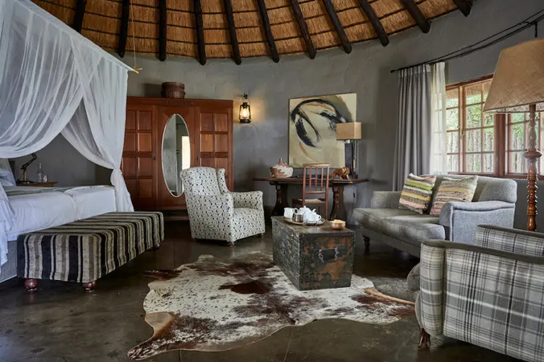 The 15 luxuriously appointed bungalows are spacious.