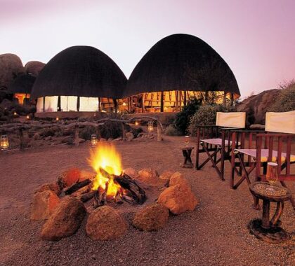Get social in the evening, while sitting round the boma