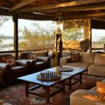 Muchenje's deep-shaded lounge.